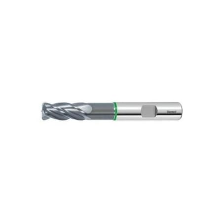 Garant Master Steel Solid Carbide Torus End Mill, TiAlN Coated, 16/4.0 mm 206359 16/4,0